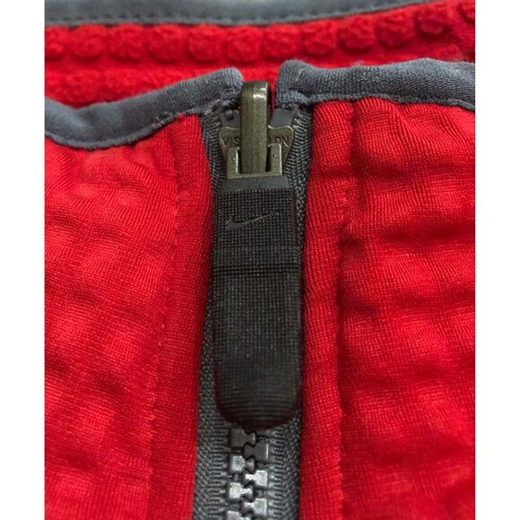 Nike Sphere Thermal Mens XL Red Waffle Knit Zip Up Jacket - Picture 2 of 7
